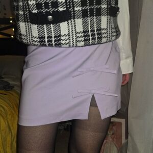 Zara Lilac Bow Skirt
